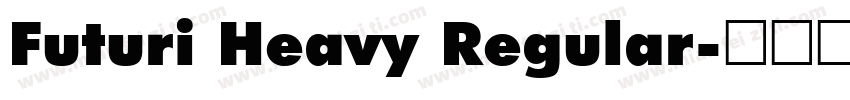 Futuri Heavy Regular字体转换